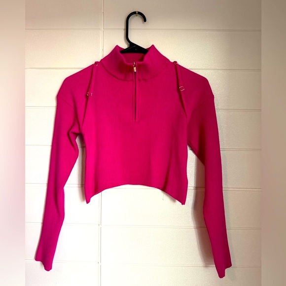 JACQUEMUS NWOT Maille Borneo Turtleneck Knit Top Pink - Picture 1 of 6